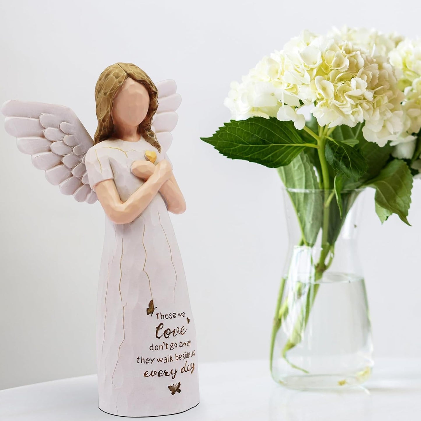 BORLESTA Sympathy Gifts for Loss of Loved One - Memorial Gifts, Sympathy Gift, Miscarriage Gifts for Mothers, Memorial Gifts for Loss of Dad, Mom, Bereavement Gifts - Angels Figurines