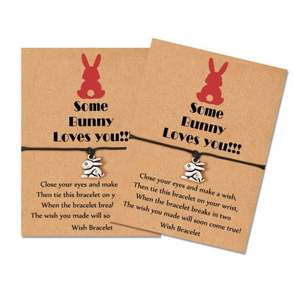 Easter Gifts for Girls, Easter Basket Stuffers Adjustable Bunny Gifts for Teens Adults Women (Style-A (2pcs))