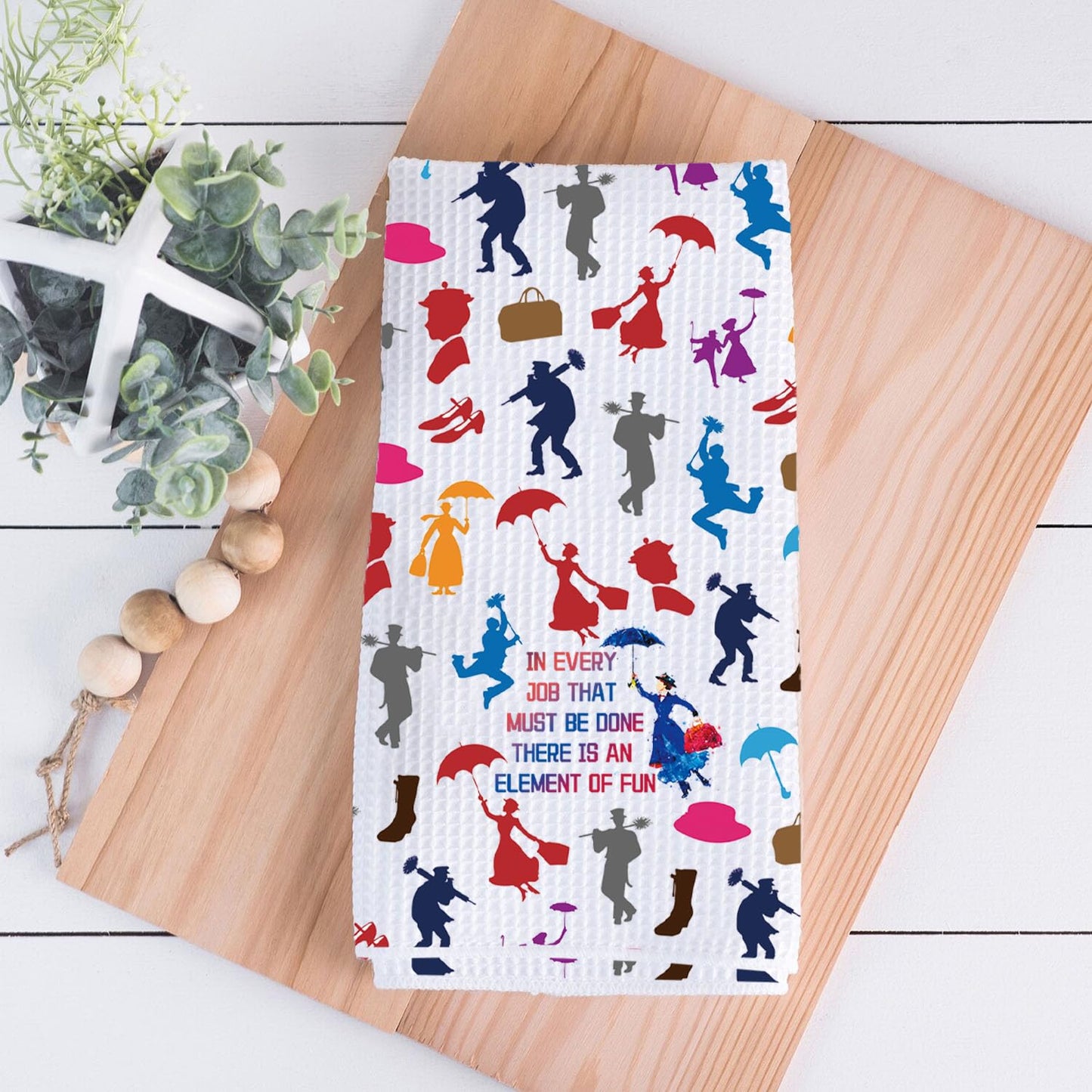 BDPWSS Mary Umbrella Kitchen Towel Mary Musical Fans Gift for in Every Job That Must Be Done There is an Element of Fun Gift (in Every Job TW)