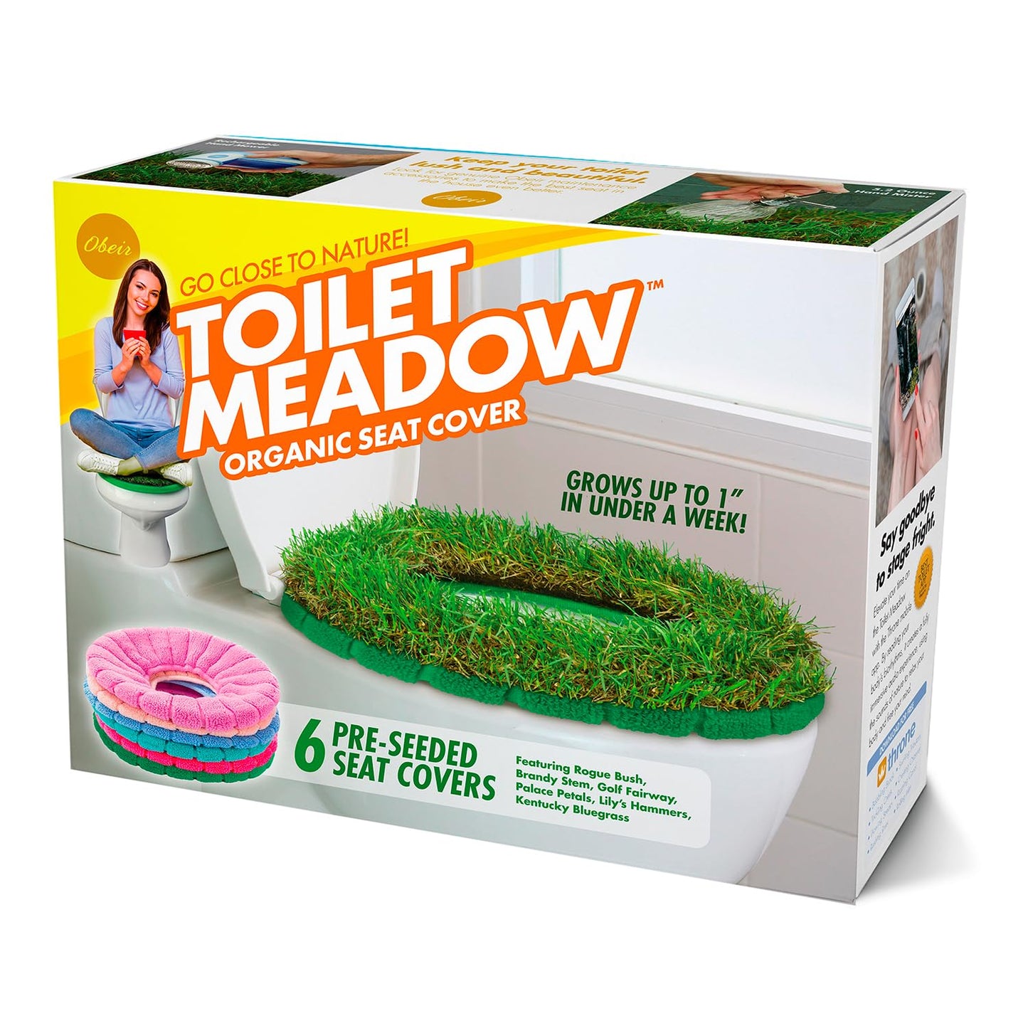 Prank-O Toilet Meadow Prank Gift Box – Funny Empty Gag Gift Packaging for White Elephant, Christmas & Office Parties, Hilarious Joke Gift Box to Hide Real Presents for Friends & Coworkers