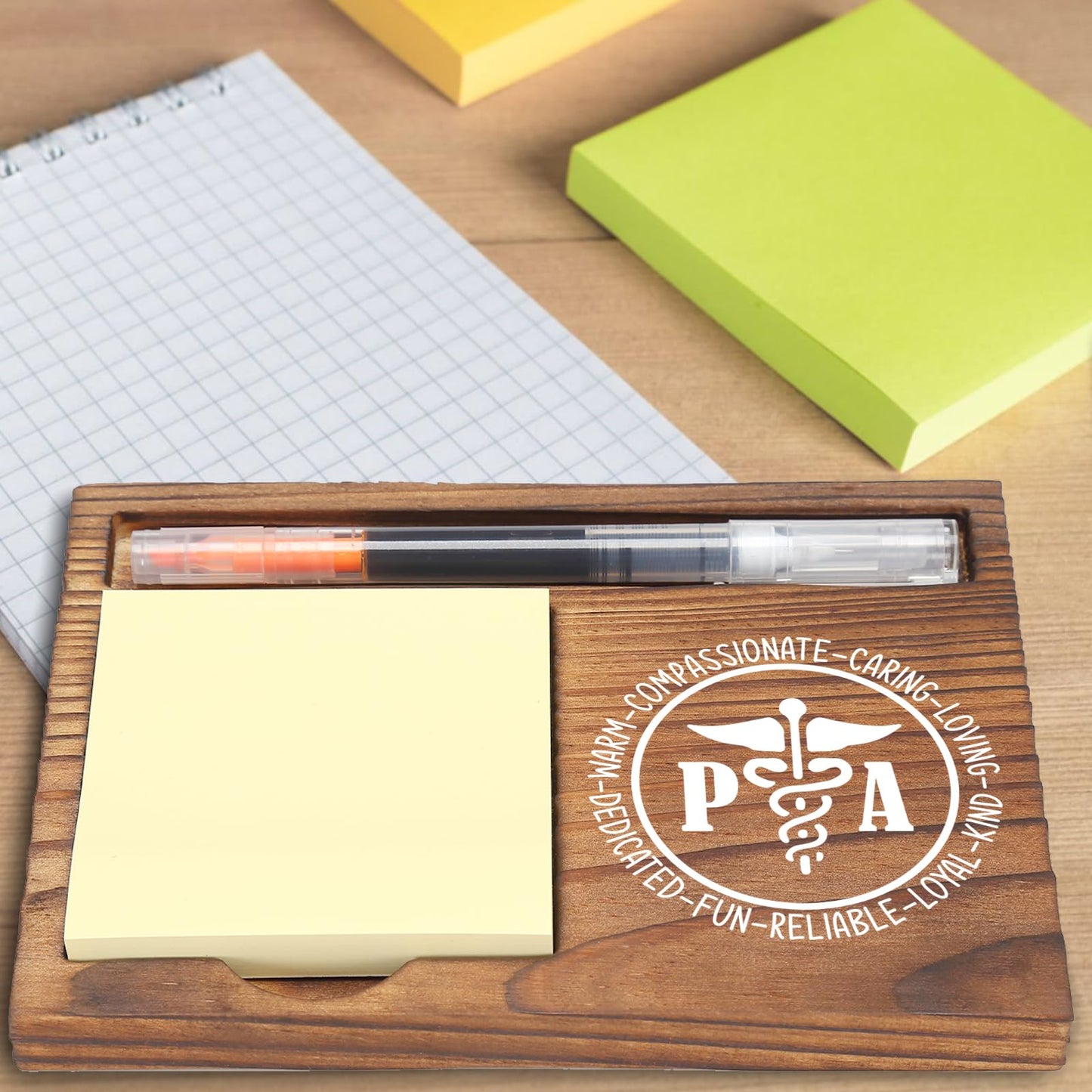 Physician Assistant Gift Desk Organizer, Appreciation Sticky Note Holder, Gifts for Physician Assistants, Healthcare Workers, Medical Professionals Graduation Retirement EDP157