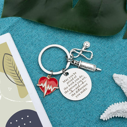 Nurse Keychain Gifts - Medical & Doctor Graduation Gifts for Women, Teachers & Thanksgiving