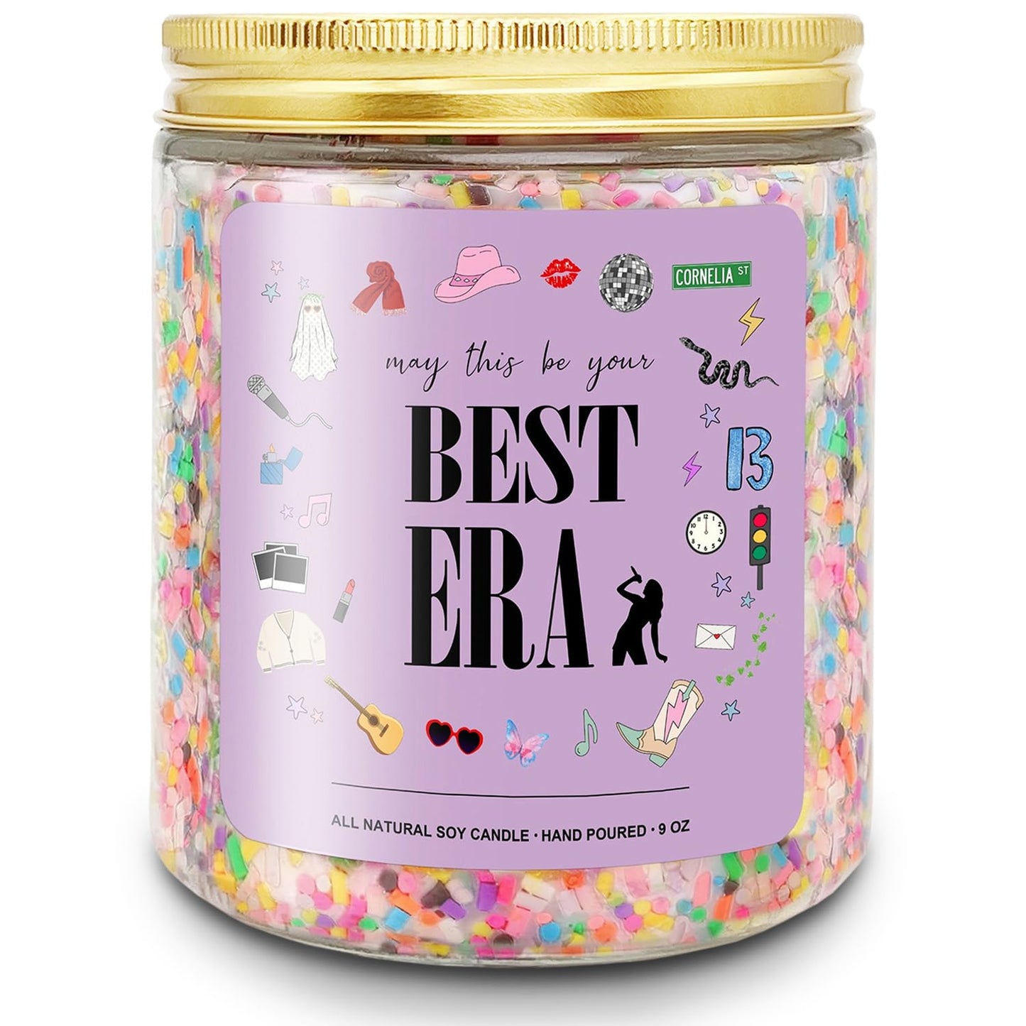 Taylor Birthday Candles, Taylor Gifts Merch Ideas, Cute Candle Gift for Women, Christmas Stocking Stuffers Gift for Girls Boys (Best Era)
