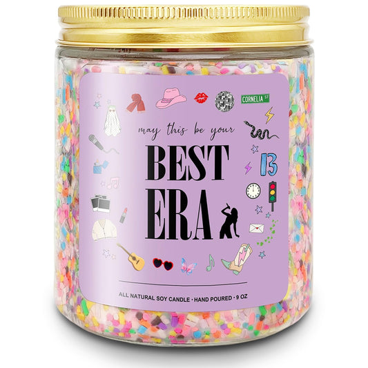 Taylor Birthday Candles, Taylor Gifts Merch Ideas, Cute Candle Gift for Women, Christmas Stocking Stuffers Gift for Girls Boys (Best Era)