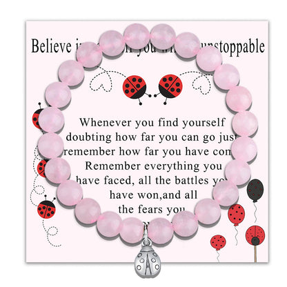 Ladybug Ladybug Bracelet Good Luck Gifts Ladybug Charm Ladybug Gifts for Women Miraculous Ladybug Jewelry Encouragement Gifts Inspirational Gifts