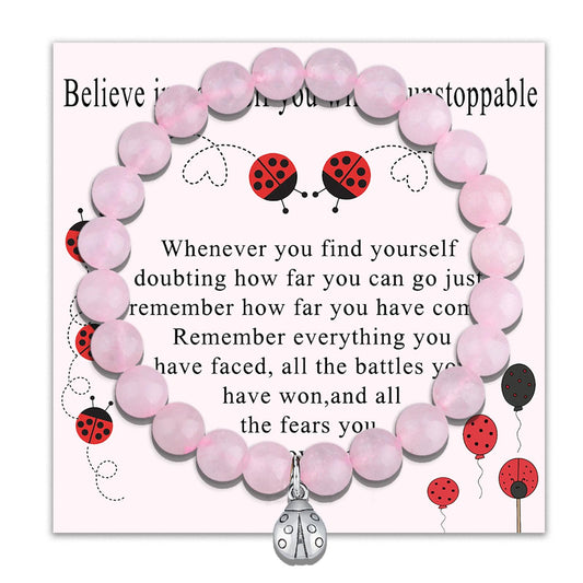 Ladybug Ladybug Bracelet Good Luck Gifts Ladybug Charm Ladybug Gifts for Women Miraculous Ladybug Jewelry Encouragement Gifts Inspirational Gifts