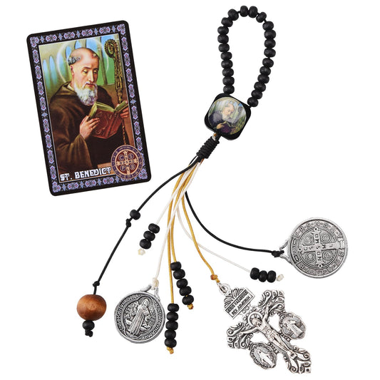 Brilucky St Benedict Medals for Door with Pardon Crucifix Prayer Cards,House Blessing Catholic Gift Set for New Home Door Hanger Decor,Medalla De San Benito La Cruz Del Perdon Catolica