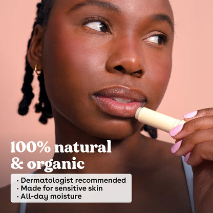 eos 100% Natural & Organic Lip Balm - Sweet Mint, All-Day Moisture, Dermatologist Recommended for Sensitive Skin Care, Lip Care Products, 0.25 oz