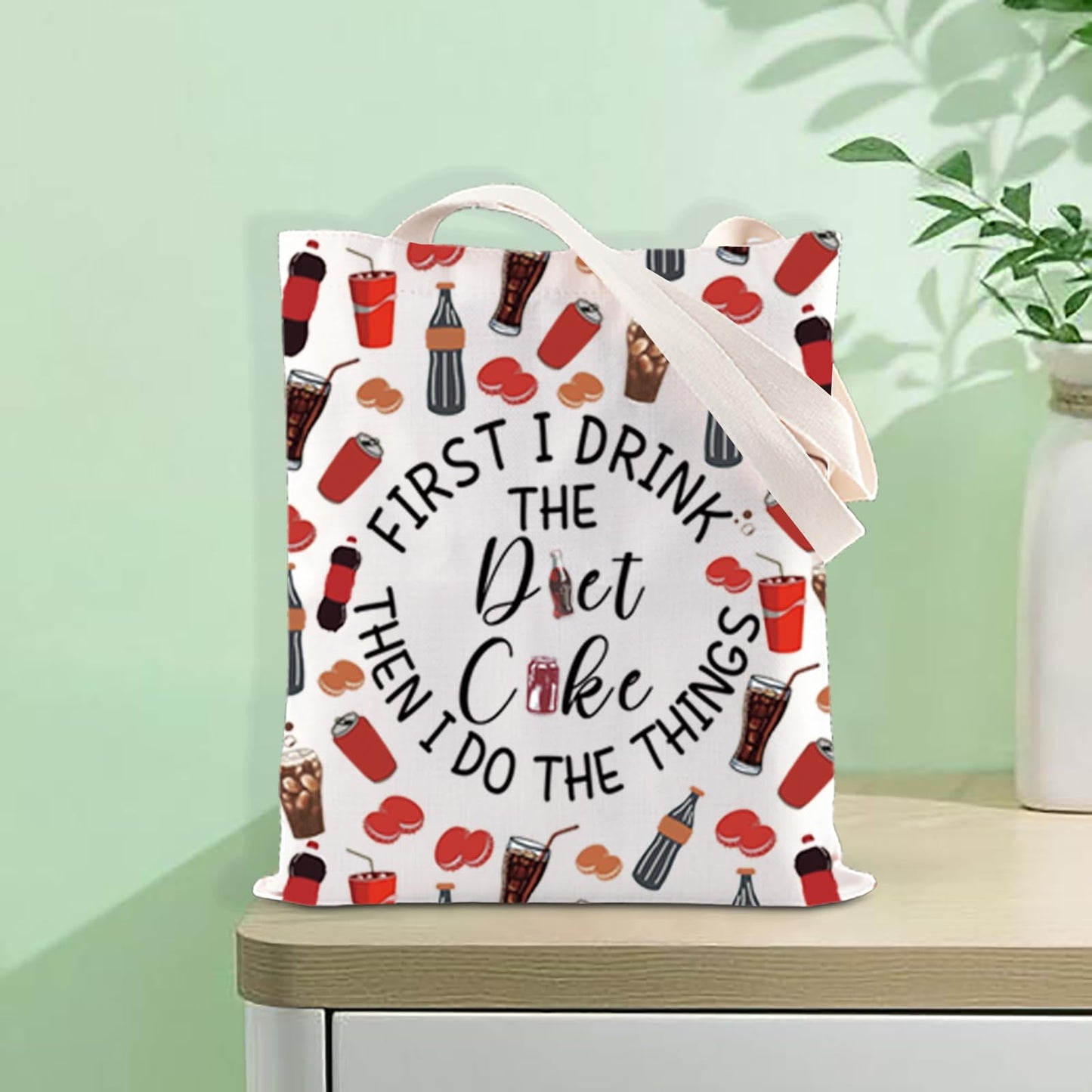 Funny Drink Gift Fizzy Drink Inspire Tote Bag Soda Drinking Handbag Soda Lover Gift Summer Trip Gift