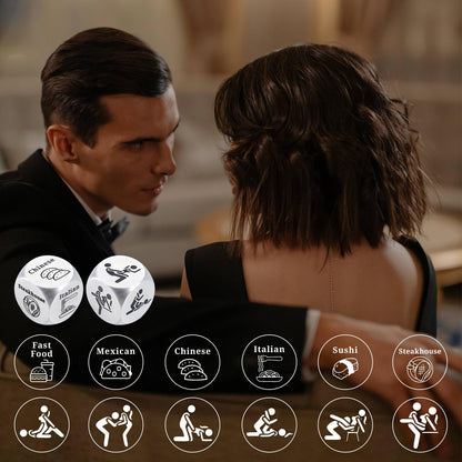 Sexy Position Dice for Husband Valentines Day Gift for Men Adult Games for Couples Date Night Valentines Day Gifts for Couples Game for Adults Naughty Date Night Dice Gift Ideas for Husband Wife 2 Pcs