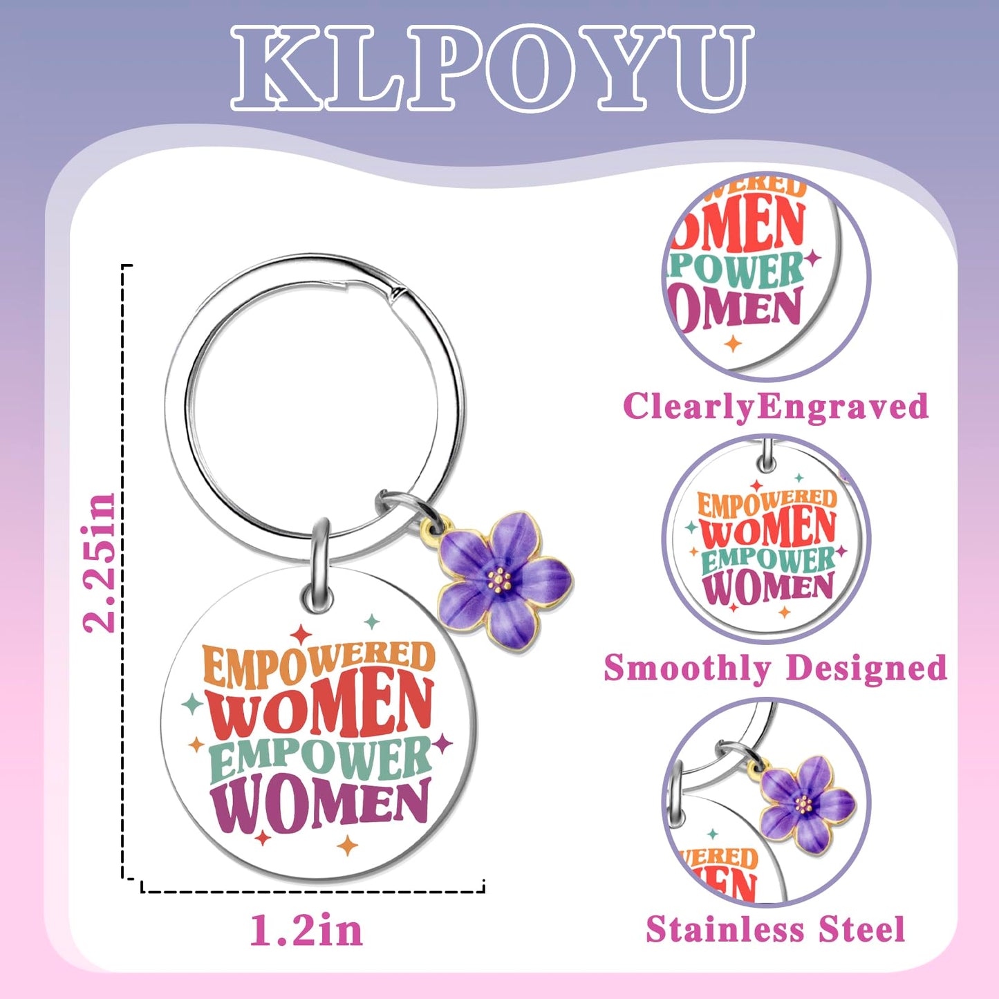 Feminist Gifts for Feminists Women Feminist Keychain Female Empowerment Gifts Women's History Month Decorations Lawyer Gift Inspirational Strong Women Girl Power Gift Womens Rights