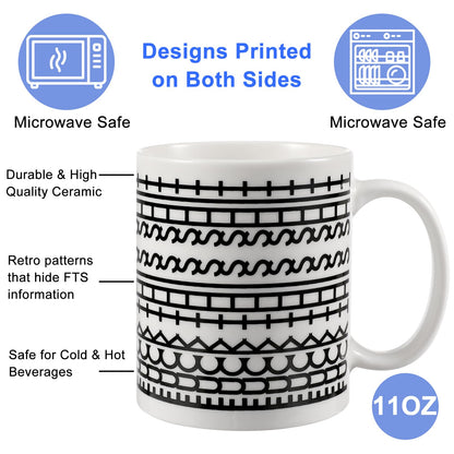 Birthday Gifts for Women，Funny Gag Gifts for Men, Hidden Message Ceramic Coffee Mug, White Elephant Gifts, Unique Office Prank Gag Gifts for Coworkers Coffee Lover
