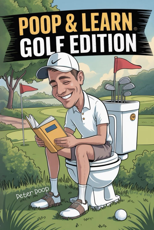 Poop & Learn Golf Edition: The Ultimate Bathroom Caddy for Golfers