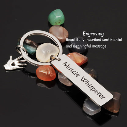 Kivosliviz Massage Therapist Gifts for Women - Lmt Gifts & Massage Therapy Accessories Keychain
