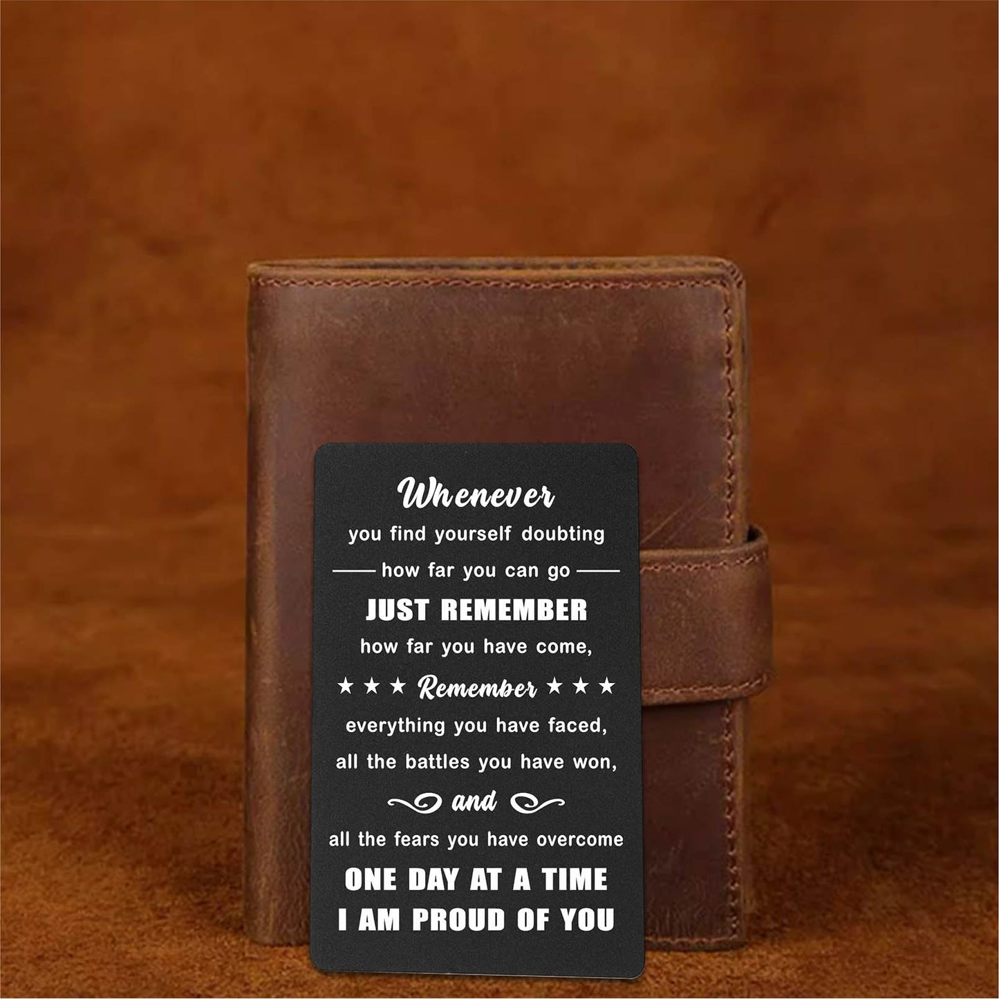 Sobriety Gifts for Men Women - Sober Metal Wallet Cards - Addiction Recovery Sober Anniversary Keepsake - Recovery AA NA Gifts