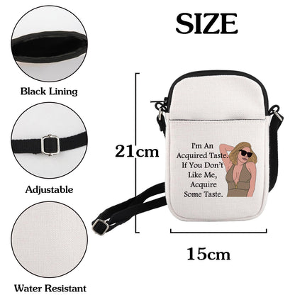 RHONY Inspired Crossbody Bag I'm An Acquired Taste Small Sling Bag Real Housewives Gift