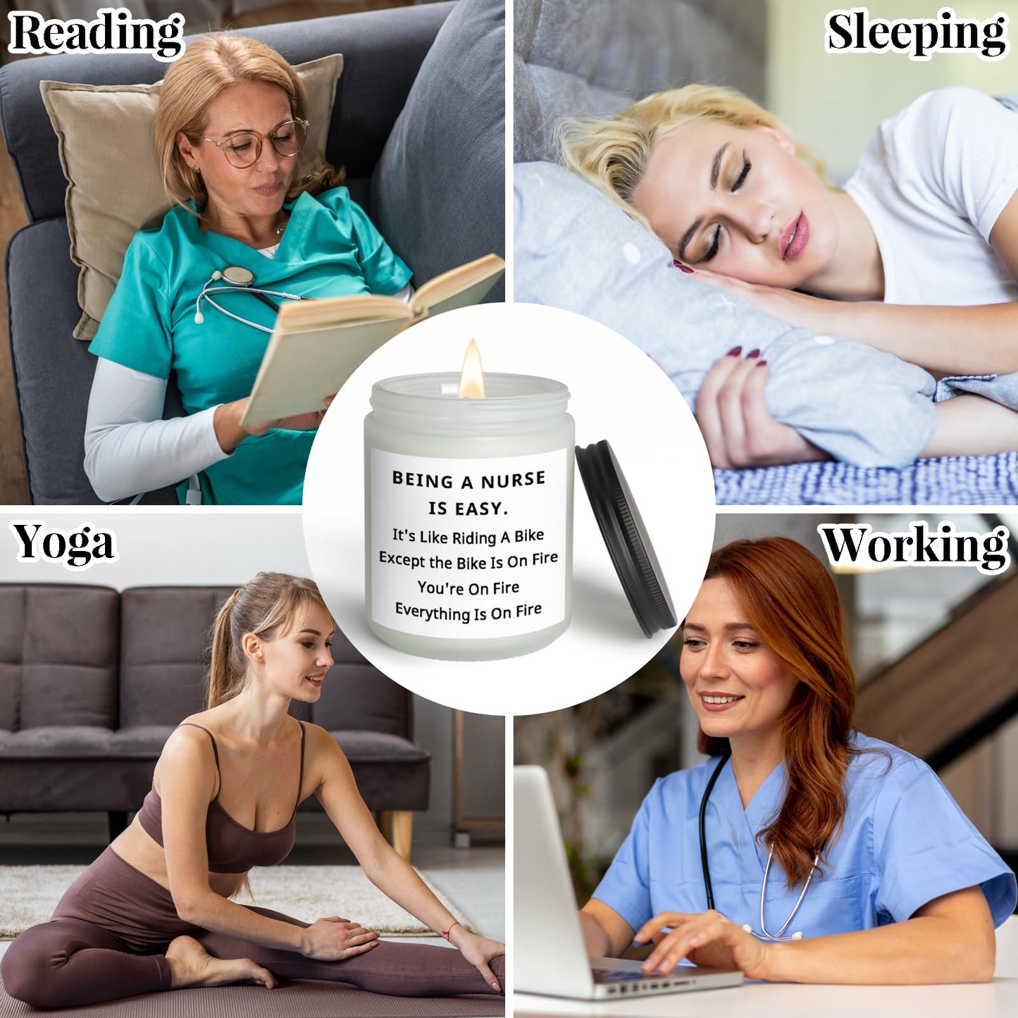 Nurse Gifts for Nurses, Nurses Week Gifts for Women Men Nurse Appreciation Gift for Practitioner Medical Assistant CNA RN LPN, Nursing School Student Graduation Gift for Her Him, Funny Birthday Candle