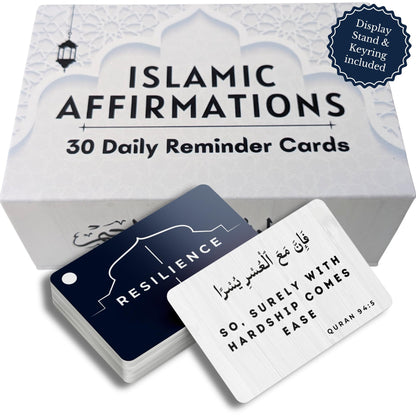 Islamic Affirmations Cards (30 Daily Reminders by Zarf), Spiritual, Quran English, Decor, Ramadan Decorations, Islamic Gifts, Eid Gift, Learn Arabic, Arabic Flashcards Daily Affirmation