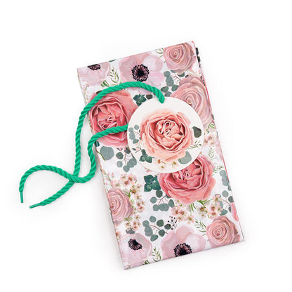 WRAPAHOLIC 56" Large Plastic Gift Bag - Pink Floral Jumbo Bike Bag Gift Wrap for Birthdays, Mother's Day, Wedding, Baby Shower, Parties, or Any Occasion - 56" H x 36" W