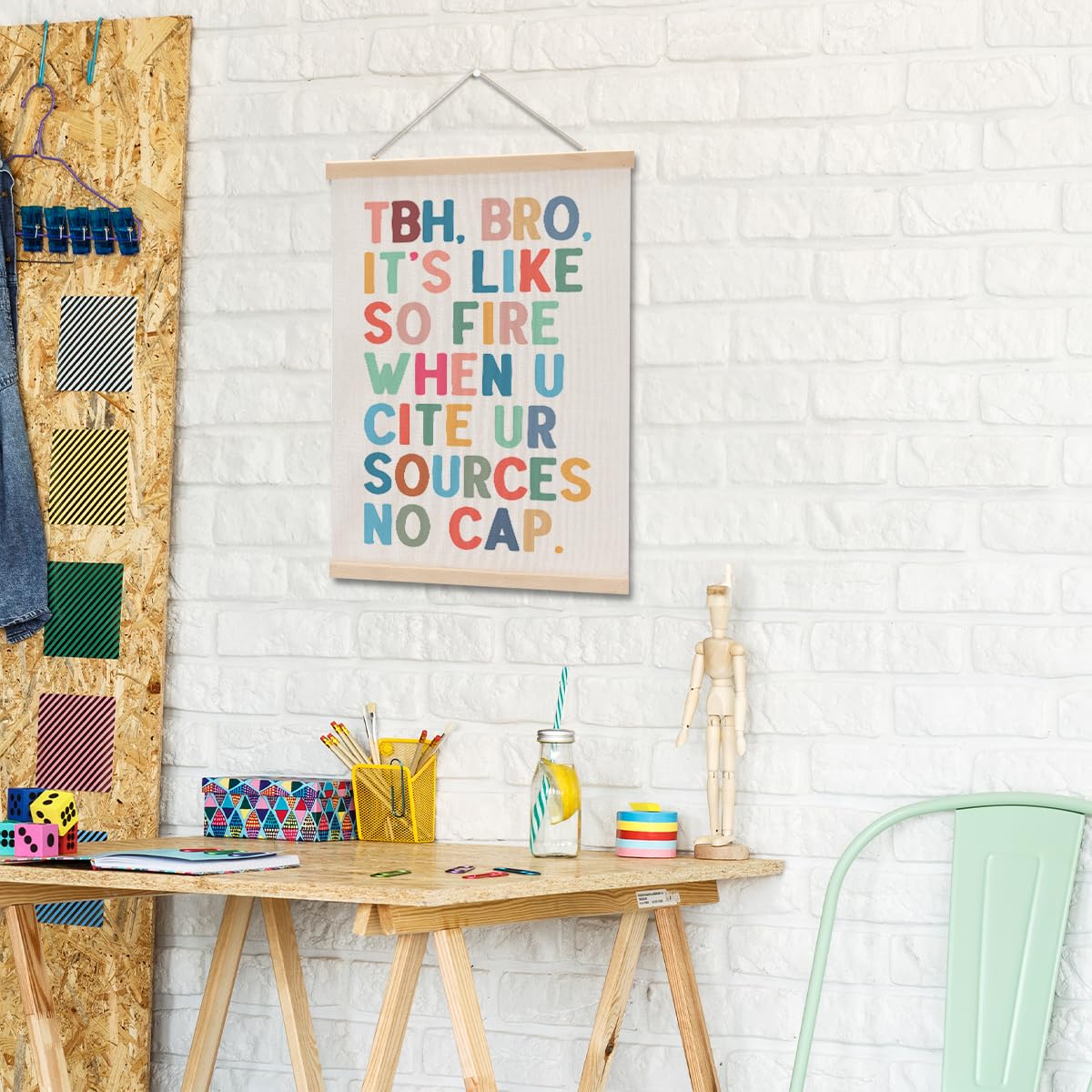 English Classroom Decor, Funny English Teacher Gifts for Male Englishs Teachers Women, Middle High Englishs Classroom Wall Decor Canvas Banner Flag Decor