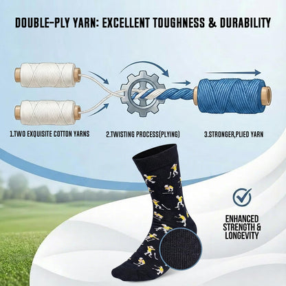 Funny Golf Socks for Men | Hilarious Gifts for Him, Golf Accessories & Themed Gifts for Golfers (Size 10-13)
