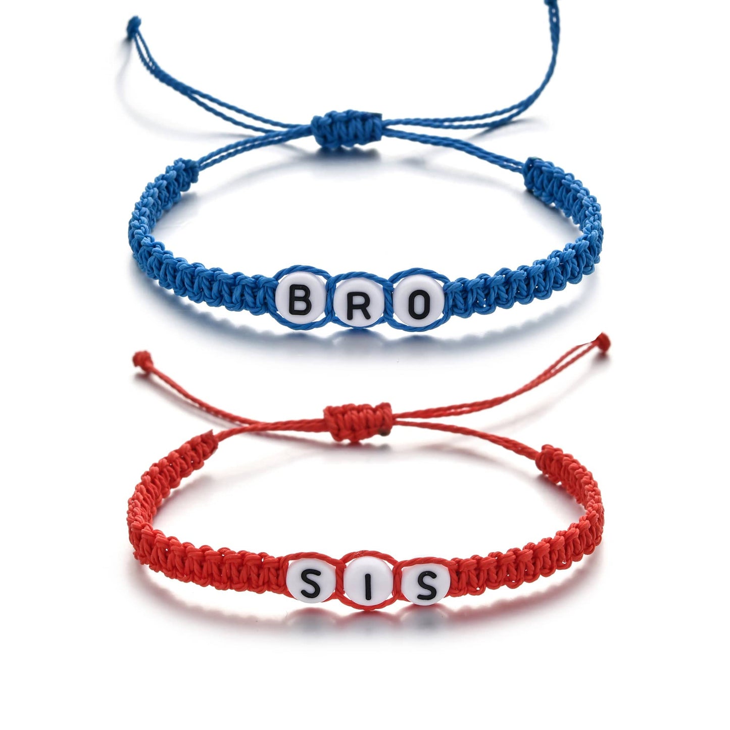 Fathers Day Birthday Christmas Dad Mom Brother Sister Bracelet Adjustable Handmade String Bracelet Gifts (Adjustable size - suitable for 14cm-20cm wrist length)