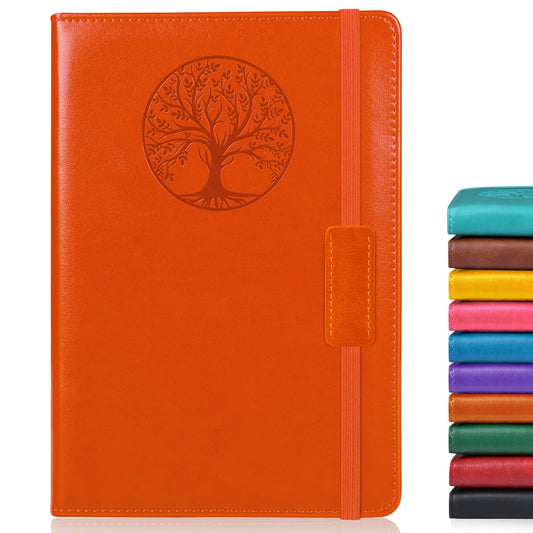 Lined Journal Notebook for Women Men,256 Thick Pages,A5 Hardcover Vintage Leather Journal for Writing,Travel,Business,Work, School,College Ruled Notebooks for Note Taking,Daily Diary 5.7"×8.3"