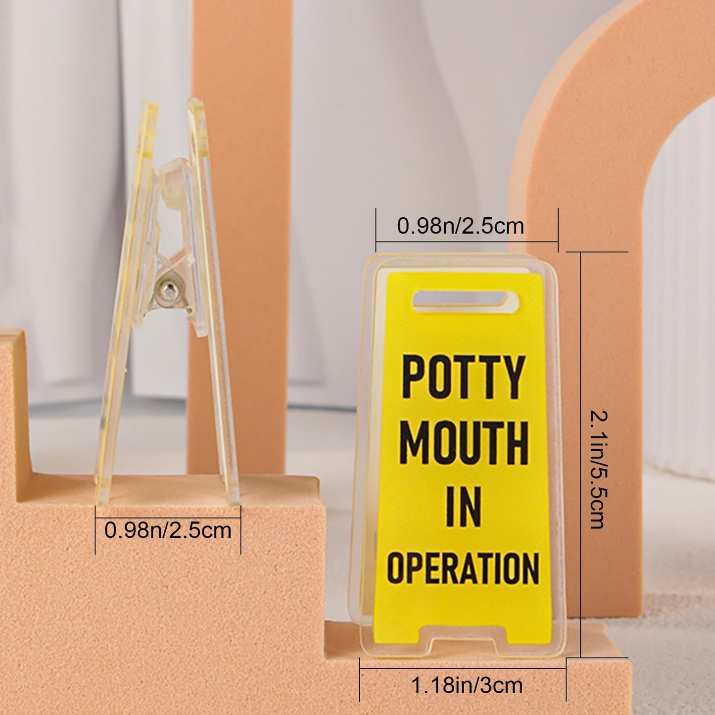 Funny Office Gifts Humorous Sticky Note Holders-6 Pack Note Clips with Hilarious Messages Perfect for Office Desks, Coworker Gifts, Work Accessories