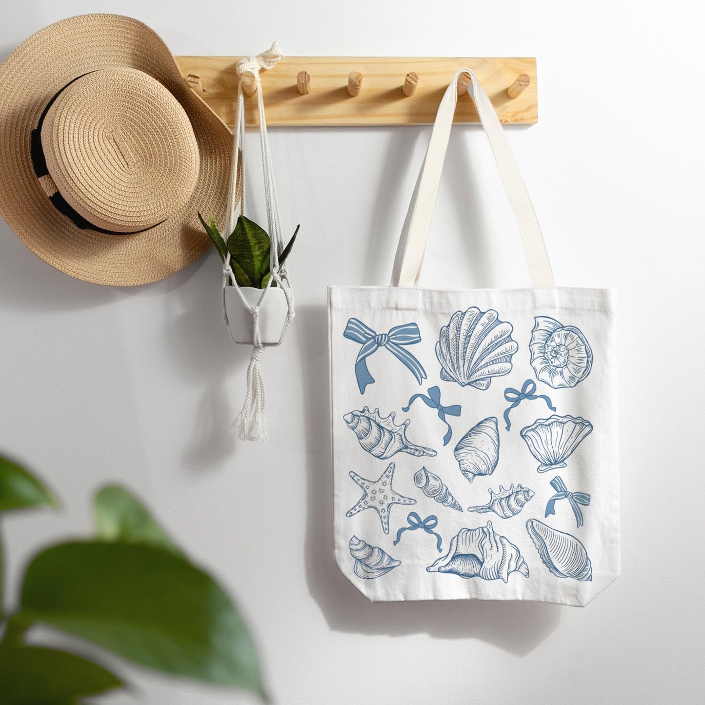 FBB Ocaen Beachy Ocean Sea Fish Reusable Grocery Shopping Bag