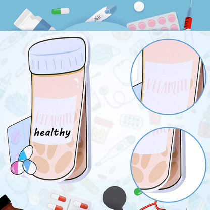15 Pads Mini Funny Nurse Sticky Notes CNA Gifts Nursing Essentials Medical Themed Mini Notes Assorted Pads Self Stick Cute Memo for Gifts Hospital