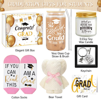 2026 Graduation Gifts, Graduation Gift for Her, Women, Girls, Female, Daughter, Sister, College Senior High School Grad Gifts, Unique Cool Grad Gift, She Believed She Could so She Did
