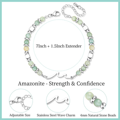 JoycuFF 𝗚𝗶𝗳𝘁𝘀 𝗳𝗼𝗿 𝗪𝗼𝗺𝗲𝗻 𝗪𝗮𝘃𝗲 𝗕𝗿𝗮𝗰𝗲𝗹𝗲𝘁 Birthday Graduation Christmas Valentines Mothers Day Meaningful Gifts Unique Wave Bracelets for Women