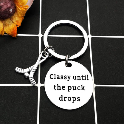 Ciyumu Ice Hockey Keychain Gifts for Hockeys Coach Player Key Chain Valentines Christmas Birthday Gifts for Daughter Son Teenager Boys Girls Men Women Teammate Players Jewelry