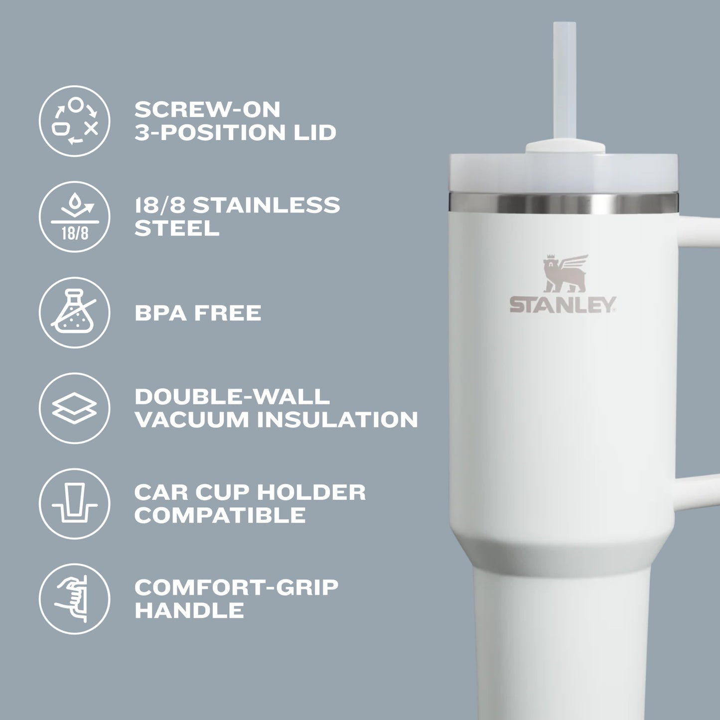 STANLEY Quencher H2.0 FlowState Stainless Steel