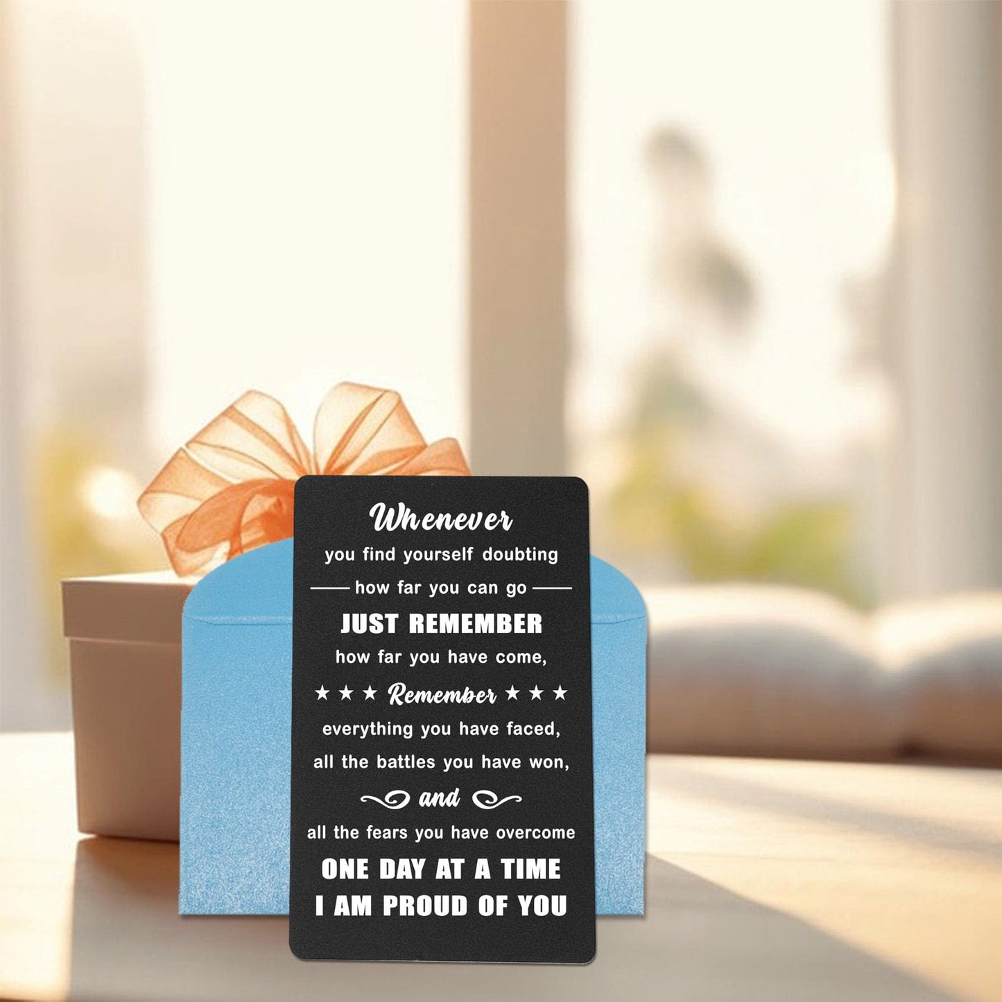 Sobriety Gifts for Men Women - Sober Metal Wallet Cards - Addiction Recovery Sober Anniversary Keepsake - Recovery AA NA Gifts