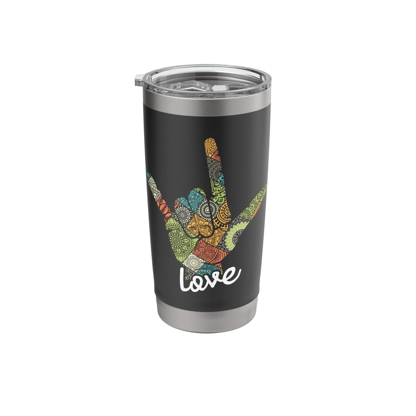 Love - ASL Interpreter Hand Sign Language Translator Stainless Steel Insulated Tumbler