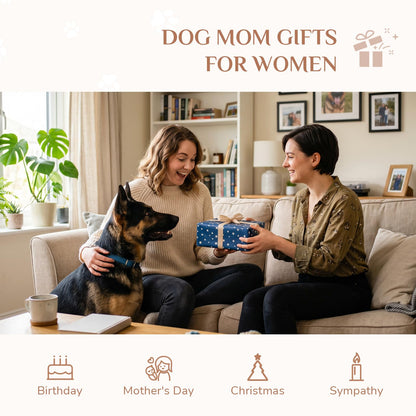 Storieme German Shepherd Gifts for Women: Pet Loss Sympathy Bereavement Remembrance Memorial Gift Angel of Friendship Black Dog Figurines for Dogs Lovers (5.4" x 4.3")