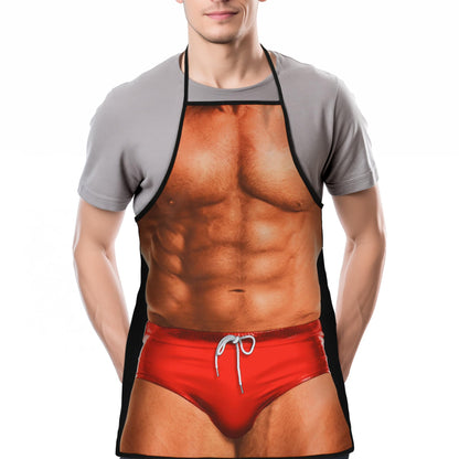 Landisun Apron Kitchen Chef Cooking Gag Gift Creative Funny Grilling Baking
