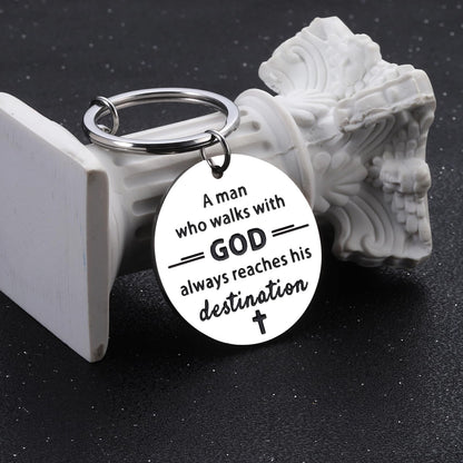 Baptism Gifts for Men & Boys - Catholic Gifts for Men Boy Baptism Gift Keychains Easter Basket Stuffers Christian Gift for Mens Catholic Confirmation Gif T for Teenage Boys Adults Faith Based Giftt