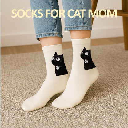 LUICONMO Cat Mom Gifts, Cat Lover Gifts For Women, Mothers Day Gift For Mom Cute Cats Themed Gift For Crazy Cat's Lady, Women, Daughters with 16oz Glass cup