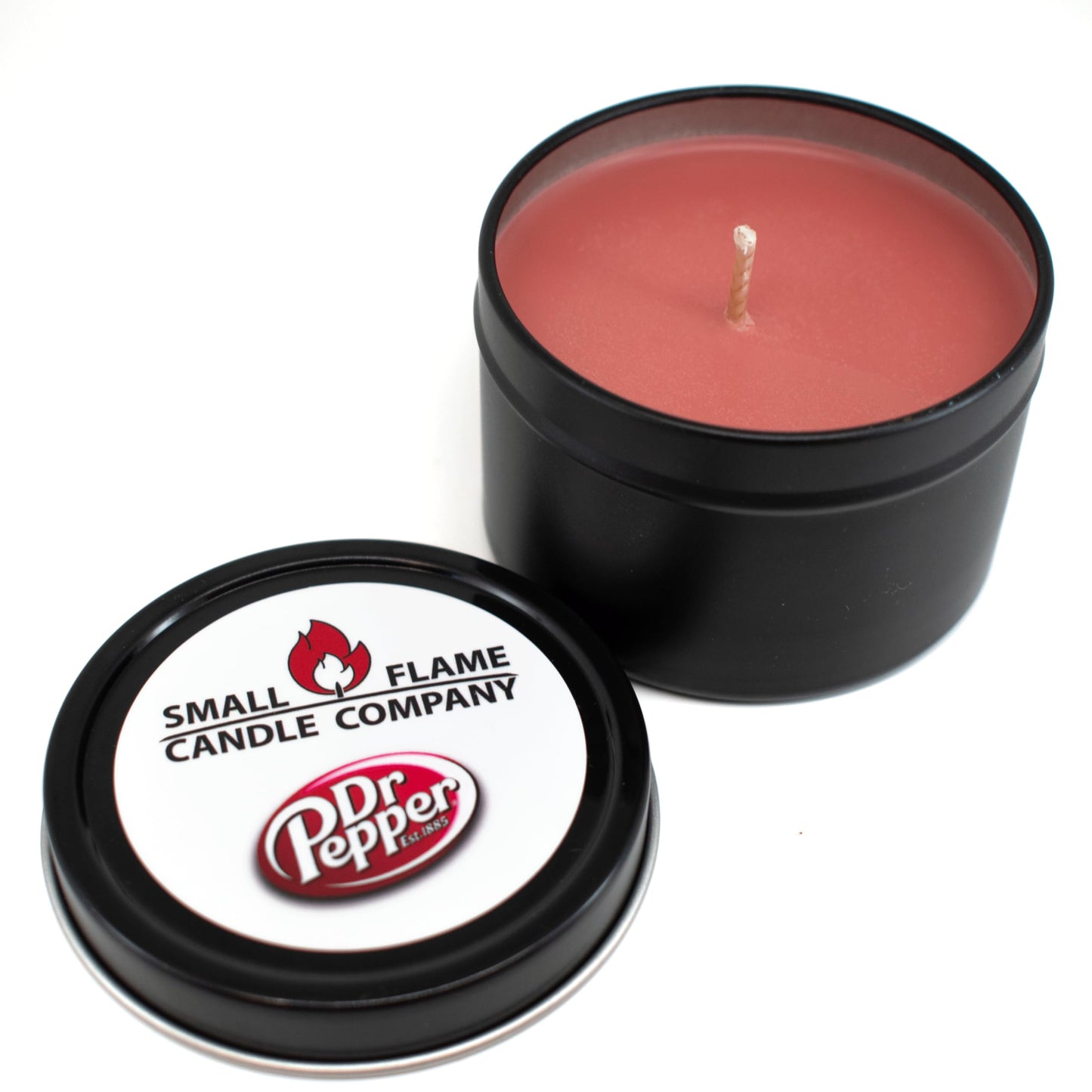 Hand-Crafted Natural Coconut Soy Candle from Small Flame Candle Company (Dr Pepper)