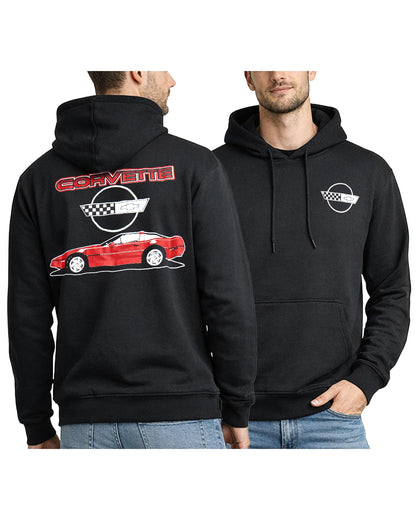 General Motors Chevrolet Corvette Mens Graphic Hoodies - Fleece Pullover Hooded Sweatshirt Cool Streetwear Hoodies (S-XL)