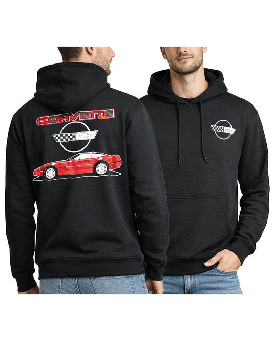 General Motors Chevrolet Corvette Mens Graphic Hoodies - Fleece Pullover Hooded Sweatshirt Cool Streetwear Hoodies (S-XL)