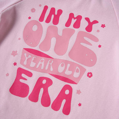 First Birthday Baby Girl outfit Gifts In My One Year Old Era 1st Birthday Infant Short Clothes + Shorts Set