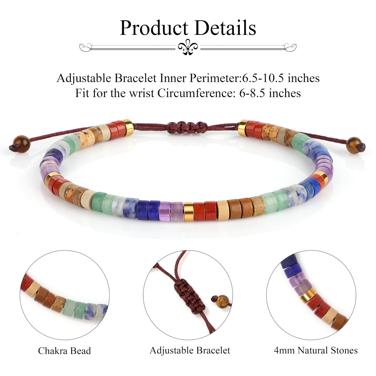 JoycuFF Inspirational Gifts for Women Get Well Soon Thinking of you Gift for Women Healing Natural Stone Bracelets