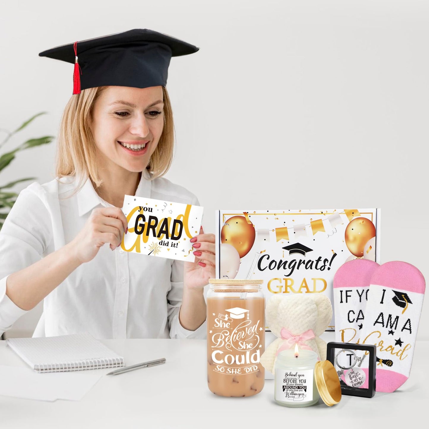 2026 Graduation Gifts, Graduation Gift for Her, Women, Girls, Female, Daughter, Sister, College Senior High School Grad Gifts, Unique Cool Grad Gift, She Believed She Could so She Did