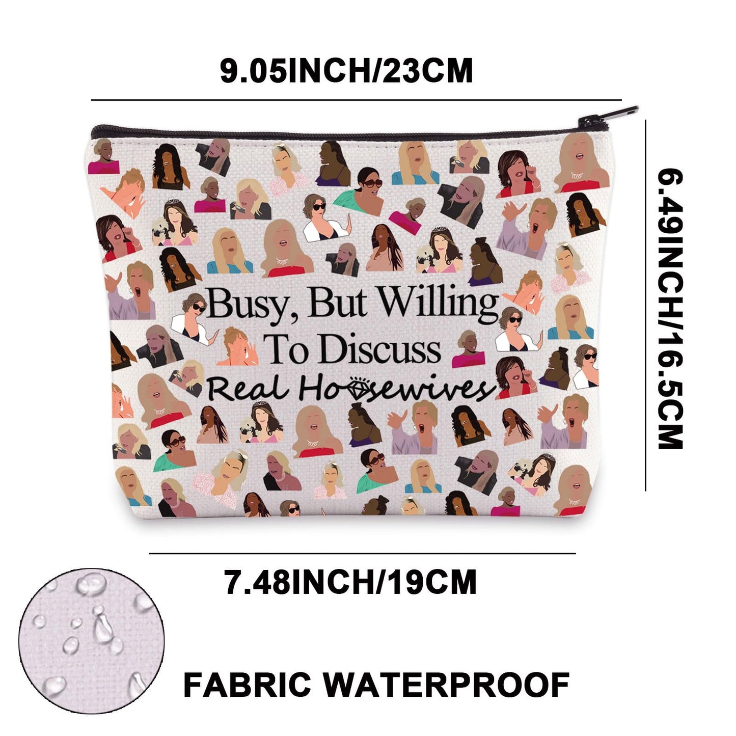 G2TUP Reality TV Makeup Bag Reality Drama Gift Reality TV Show Gifts Reality TV Fan Gift Reality TV Party Bag (But Willing)