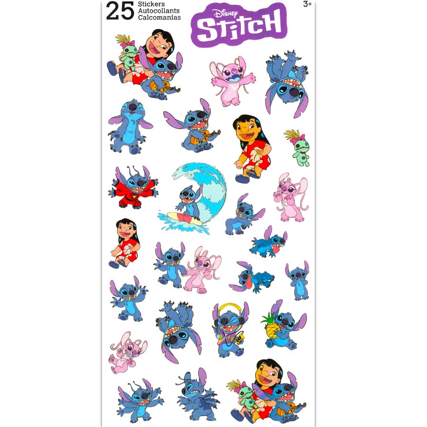 Disney Stitch Party Favor Bags Set - Bundle with 12 Stitch Drawstring Bags for Kids Plus Stickers, More Birthday Party Supplies Pack