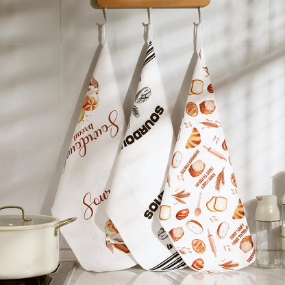 Hahafelt 6 Pcs Funny Sourdough Baking Kitchen Towels Gifts for Sourdough Bakers Lovers Decorative Dish Towels, Bread Maker Gifts Hand Tea Towel for Dining Kitchen16 x 24''