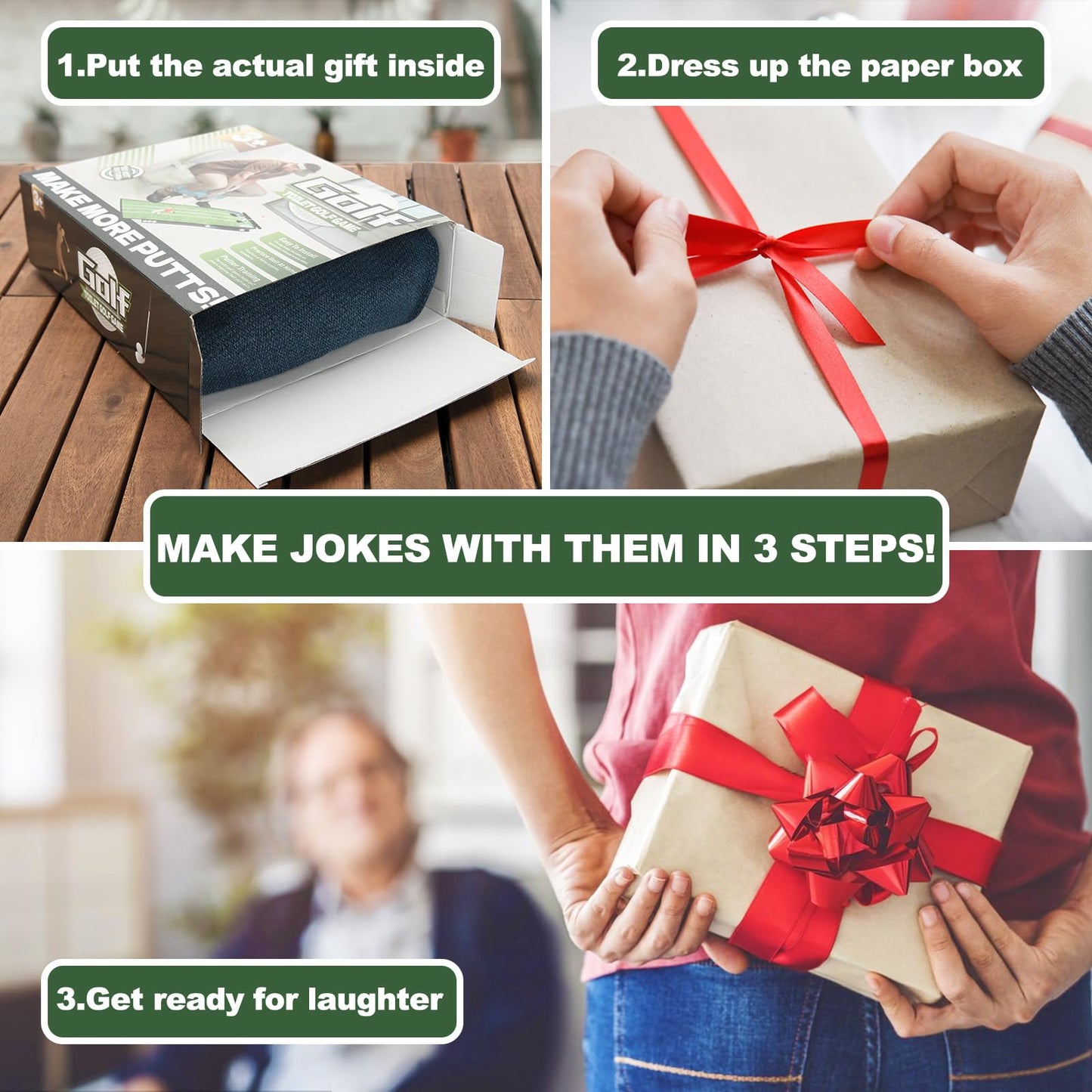 Toilet Golf Empty Box, Funny Prank-shaped Putting Green Hole Set Gag Gifts for Men, Cool White Elephant Gifts for Adults, Hilarious Prank Ideal Gifts Idea Present for Birthday, Father's Day, Christmas
